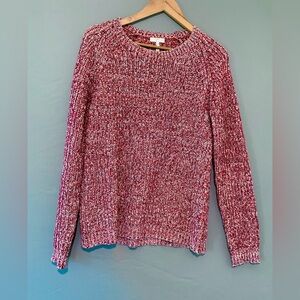 Red and white Cotton blend Joie Sweater, EUC, Med